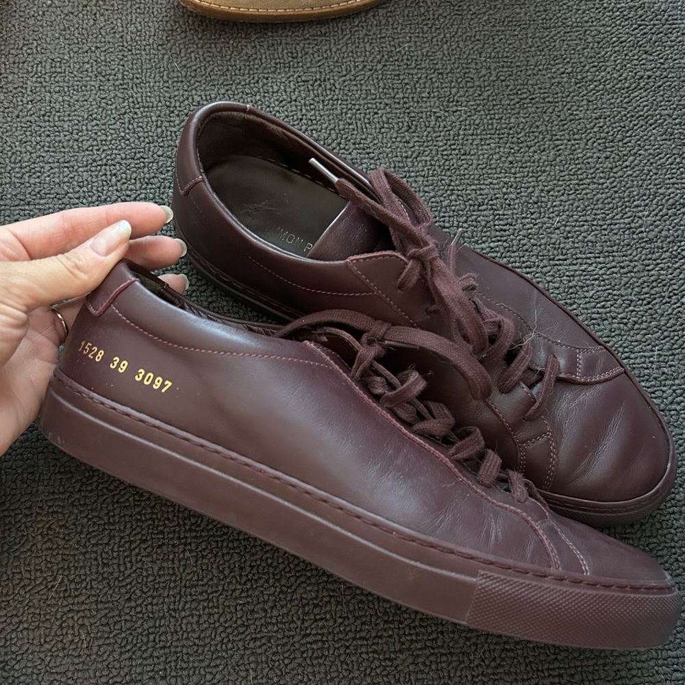 Men’s size 39 Common Project sneakers. Light wear